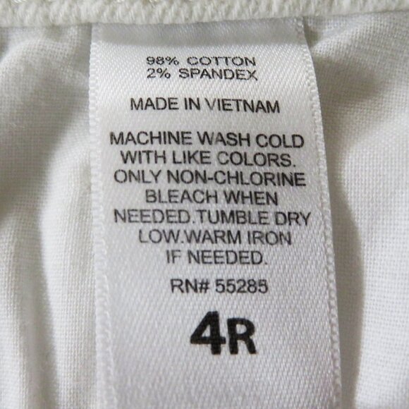 New! Express 4R Mia Cropped Legging Jeans Bright White Solid - Picture 8 of 9